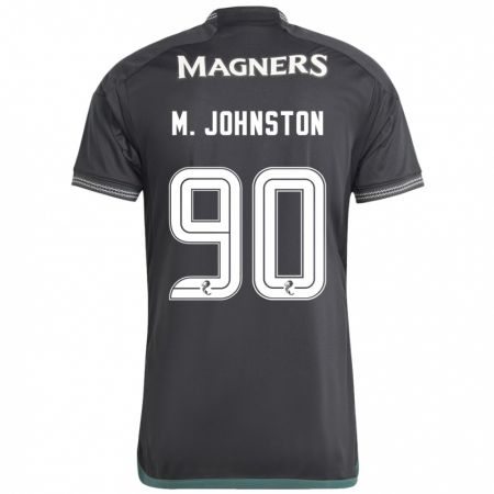 Kandiny Bambino Maglia Mikey Johnston #90 Nero Kit Gara Away 2023/24 Maglietta