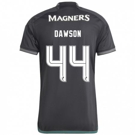 Kandiny Bambino Maglia Joey Dawson #44 Nero Kit Gara Away 2023/24 Maglietta