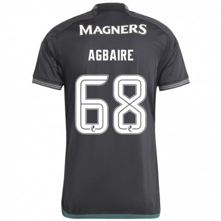 Kandiny Bambino Maglia Lenny Agbaire #68 Nero Kit Gara Away 2023/24 Maglietta