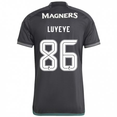 Kandiny Kinder Benny-Jackson Luyeye #86 Schwarz Auswärtstrikot Trikot 2023/24 T-Shirt Österreich