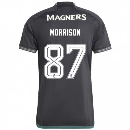 Kandiny Bambino Maglia Joe Morrison #87 Nero Kit Gara Away 2023/24 Maglietta