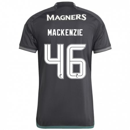 Kandiny Bambino Maglia Magnus Mackenzie #46 Nero Kit Gara Away 2023/24 Maglietta