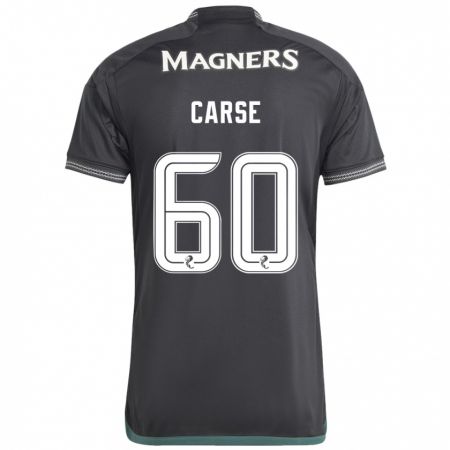 Kandiny Bambino Maglia Mackenzie Carse #60 Nero Kit Gara Away 2023/24 Maglietta