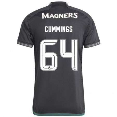 Kandiny Niño Camiseta Daniel Cummings #64 Negro 2ª Equipación 2023/24 La Camisa