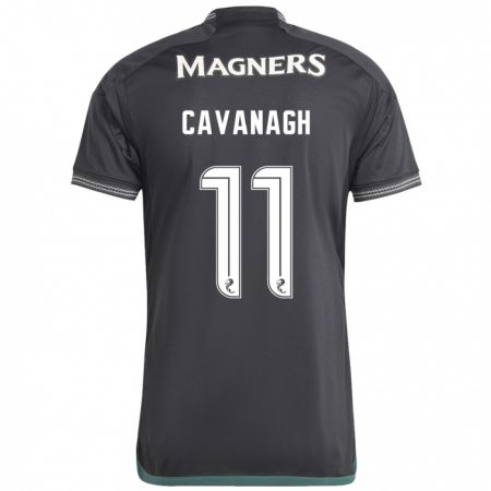 Kandiny Niño Camiseta Colette Cavanagh #11 Negro 2ª Equipación 2023/24 La Camisa México