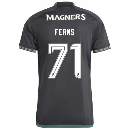 Kandiny Bambino Maglia Abbie Ferns #71 Nero Kit Gara Away 2023/24 Maglietta