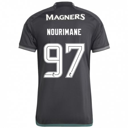 Kandiny Bambino Maglia Addi Nourimane #97 Nero Kit Gara Away 2023/24 Maglietta