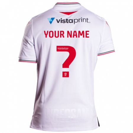 Kandiny Bambino Maglia Il Tuo Nome #0 Bianco Kit Gara Away 2023/24 Maglietta