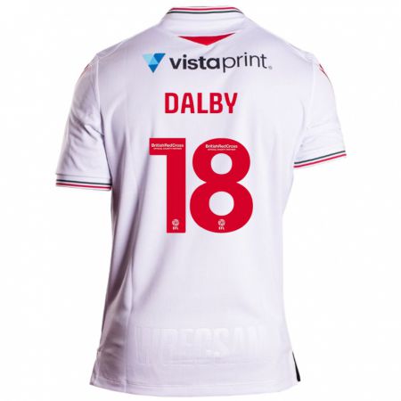 Kandiny Bambino Maglia Sam Dalby #18 Bianco Kit Gara Away 2023/24 Maglietta