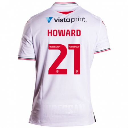 Kandiny Bambino Maglia Mark Howard #21 Bianco Kit Gara Away 2023/24 Maglietta