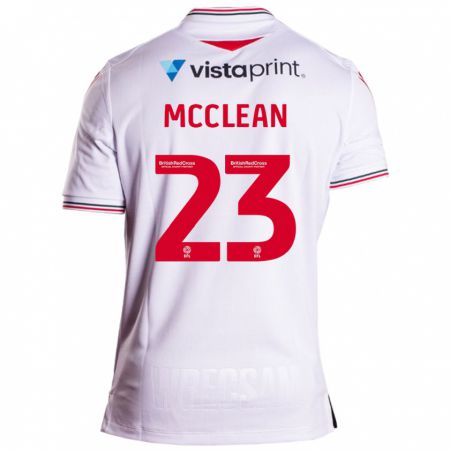 Kandiny Bambino Maglia James Mcclean #23 Bianco Kit Gara Away 2023/24 Maglietta