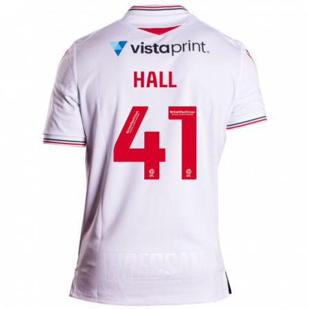 Kandiny Kinderen Liam Hall #41 Wit Uitshirt Uittenue 2023/24 T-Shirt België