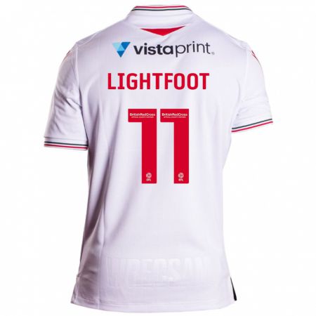 Kandiny Bambino Maglia Amber Lightfoot #11 Bianco Kit Gara Away 2023/24 Maglietta