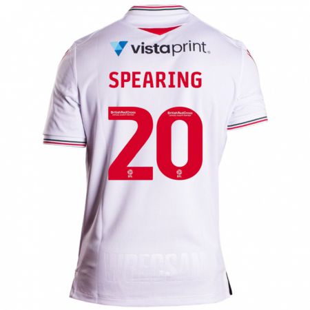 Kandiny Bambino Maglia Natasha Spearing #20 Bianco Kit Gara Away 2023/24 Maglietta