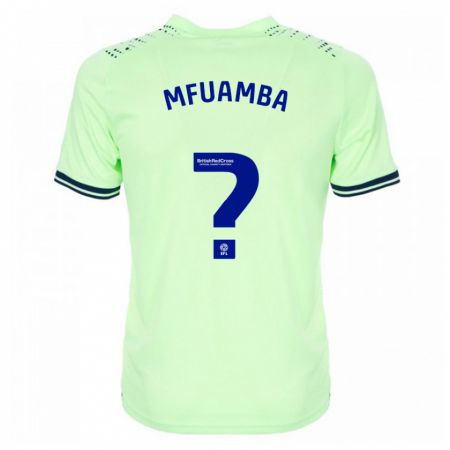 Kandiny Bambino Maglia Kevin Mfuamba #0 Marina Militare Kit Gara Away 2023/24 Maglietta