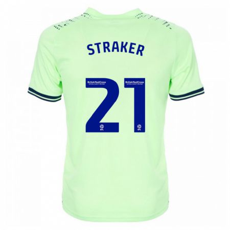 Kandiny Kinder Jannelle Straker #21 Marine Auswärtstrikot Trikot 2023/24 T-Shirt Österreich