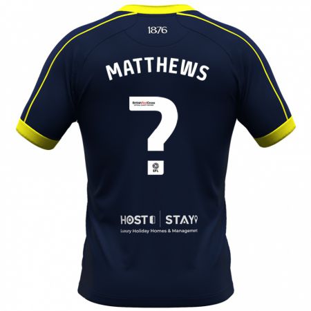 Kandiny Kinder Ajay Matthews #0 Marine Auswärtstrikot Trikot 2023/24 T-Shirt Österreich