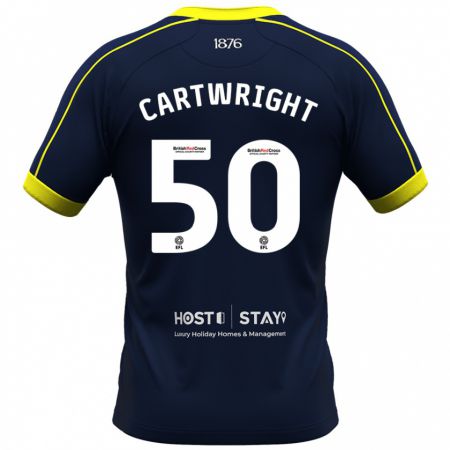 Kandiny Kinder Fin Cartwright #50 Marine Auswärtstrikot Trikot 2023/24 T-Shirt Österreich