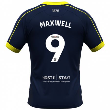 Kandiny Bambino Maglia Armani Maxwell #9 Marina Militare Kit Gara Away 2023/24 Maglietta