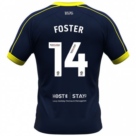 Kandiny Kinder Emma Foster #14 Marine Auswärtstrikot Trikot 2023/24 T-Shirt Österreich