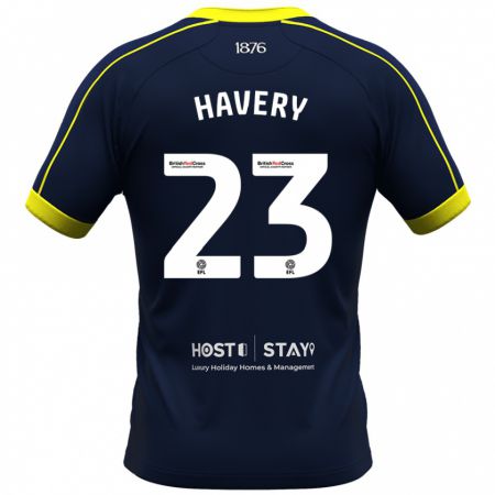 Kandiny Kinder Nicole Havery #23 Marine Auswärtstrikot Trikot 2023/24 T-Shirt Österreich