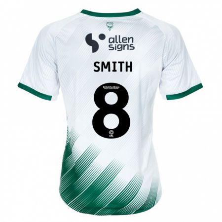 Kandiny Bambino Maglia Alistair Smith #8 Bianco Kit Gara Away 2023/24 Maglietta