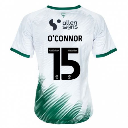 Kandiny Niño Camiseta Paudie O'connor #15 Blanco 2ª Equipación 2023/24 La Camisa México