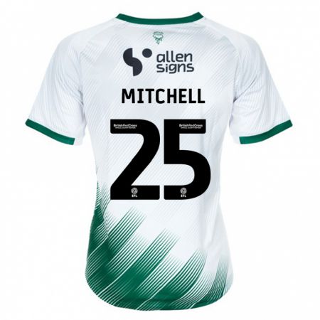 Kandiny Kinder Alex Mitchell #25 Weiß Auswärtstrikot Trikot 2023/24 T-Shirt Österreich