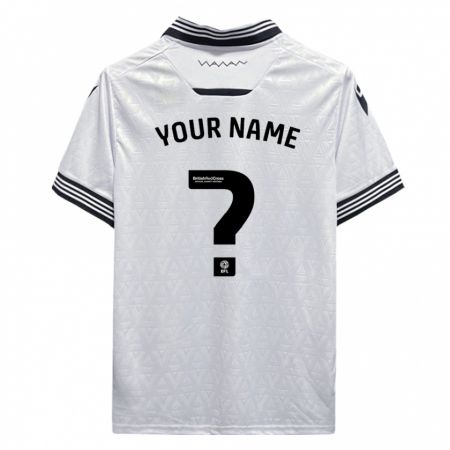 Kandiny Bambino Maglia Il Tuo Nome #0 Bianco Kit Gara Away 2023/24 Maglietta