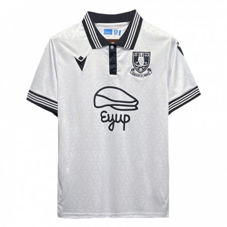 Kandiny Bambino Maglia Jack Hall #0 Bianco Kit Gara Away 2023/24 Maglietta