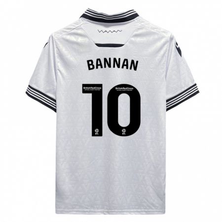 Kandiny Bambino Maglia Barry Bannan #10 Bianco Kit Gara Away 2023/24 Maglietta