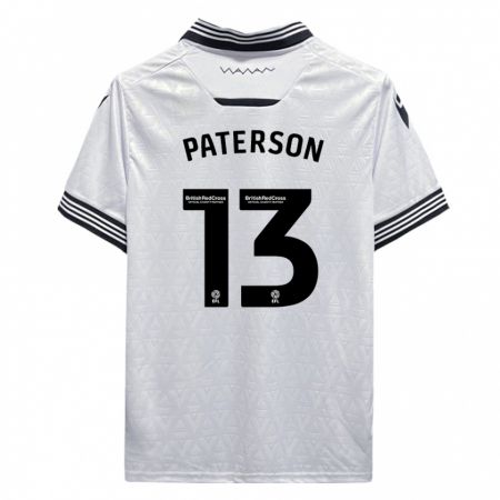 Kandiny Kinder Callum Paterson #13 Weiß Auswärtstrikot Trikot 2023/24 T-Shirt Österreich