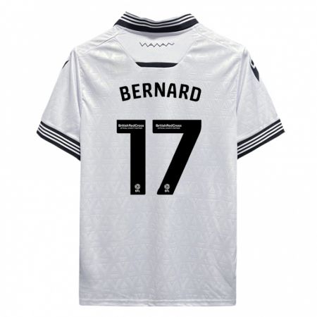 Kandiny Bambino Maglia Di'shon Bernard #17 Bianco Kit Gara Away 2023/24 Maglietta