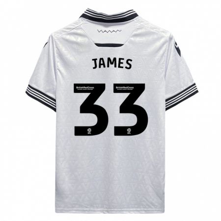 Kandiny Bambino Maglia Reece James #33 Bianco Kit Gara Away 2023/24 Maglietta