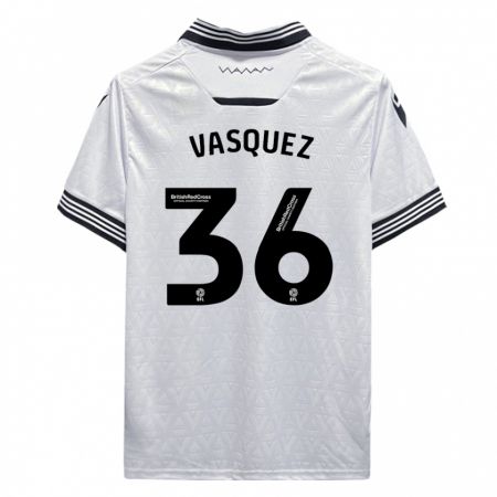 Kandiny Kinder Devis Vásquez #36 Weiß Auswärtstrikot Trikot 2023/24 T-Shirt Österreich