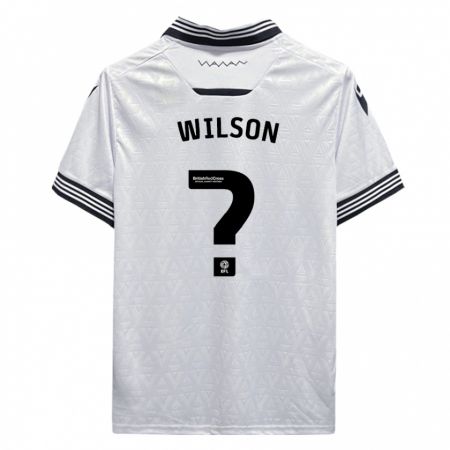 Kandiny Bambino Maglia Ryan Wilson #0 Bianco Kit Gara Away 2023/24 Maglietta