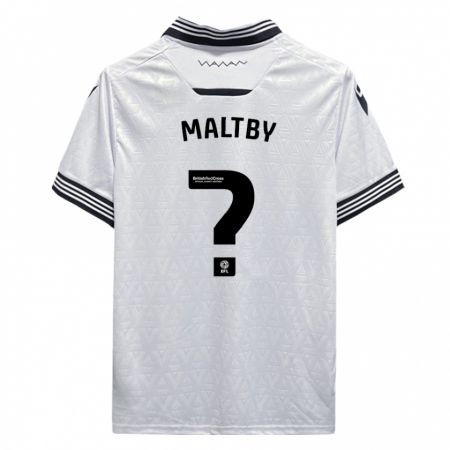 Kandiny Bambino Maglia Mackenzie Maltby #0 Bianco Kit Gara Away 2023/24 Maglietta