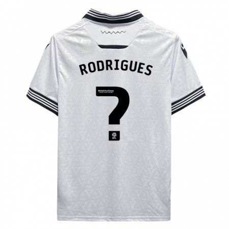 Kandiny Bambino Maglia Carlos Rodrigues #0 Bianco Kit Gara Away 2023/24 Maglietta