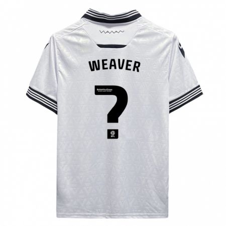 Kandiny Bambino Maglia Ernie Weaver #0 Bianco Kit Gara Away 2023/24 Maglietta