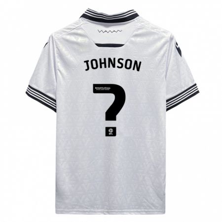 Kandiny Bambino Maglia Reece Johnson #0 Bianco Kit Gara Away 2023/24 Maglietta