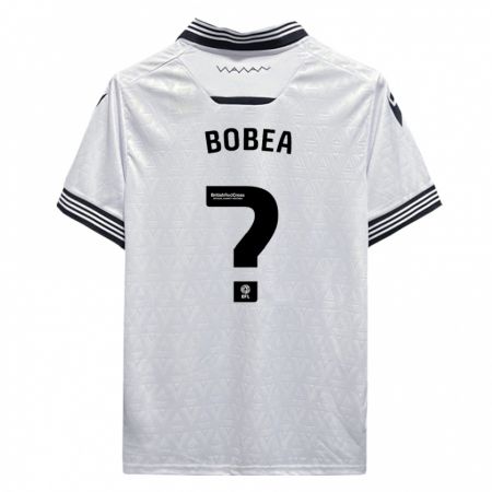 Kandiny Bambino Maglia Mario Bobea #0 Bianco Kit Gara Away 2023/24 Maglietta