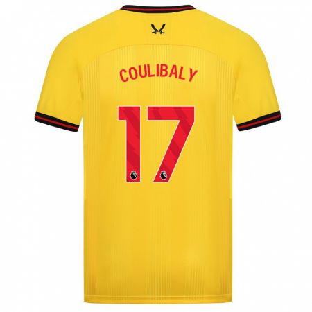 Kandiny Kinderen Ismaila Coulibaly #17 Geel Uitshirt Uittenue 2023/24 T-Shirt België