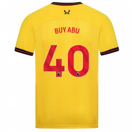 Kandiny Bambino Maglia Jili Buyabu #40 Giallo Kit Gara Away 2023/24 Maglietta