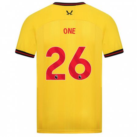 Kandiny Bambino Maglia Ryan Oné #26 Giallo Kit Gara Away 2023/24 Maglietta