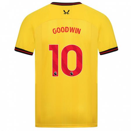 Kandiny Bambino Maglia Isobel Goodwin #10 Giallo Kit Gara Away 2023/24 Maglietta