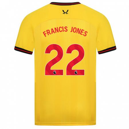 Kandiny Bambino Maglia Maria Francis-Jones #22 Giallo Kit Gara Away 2023/24 Maglietta