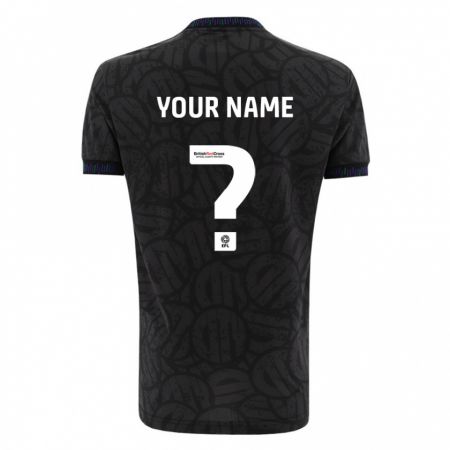 Kandiny Bambino Maglia Il Tuo Nome #0 Nero Kit Gara Away 2023/24 Maglietta