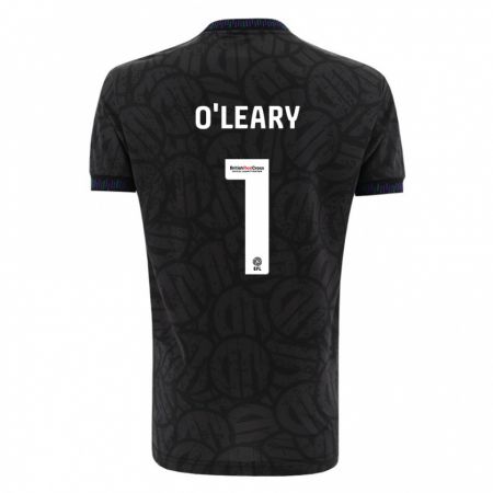 Kandiny Bambino Maglia Max O'leary #1 Nero Kit Gara Away 2023/24 Maglietta