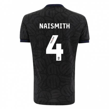 Kandiny Bambino Maglia Kal Naismith #4 Nero Kit Gara Away 2023/24 Maglietta