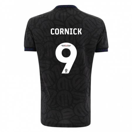 Kandiny Kinder Harry Cornick #9 Schwarz Auswärtstrikot Trikot 2023/24 T-Shirt Österreich